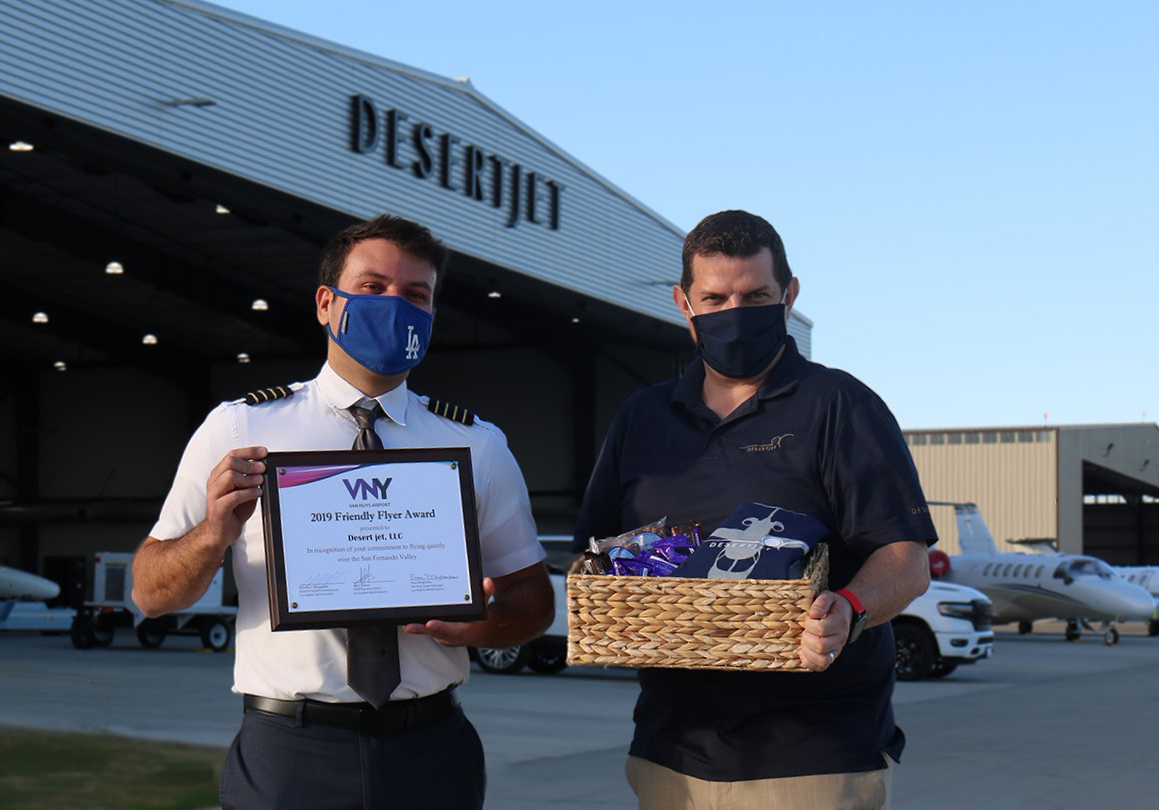 Desert Jet | Desert Jet Receives 5th Consecutive Friendly Flyer Award